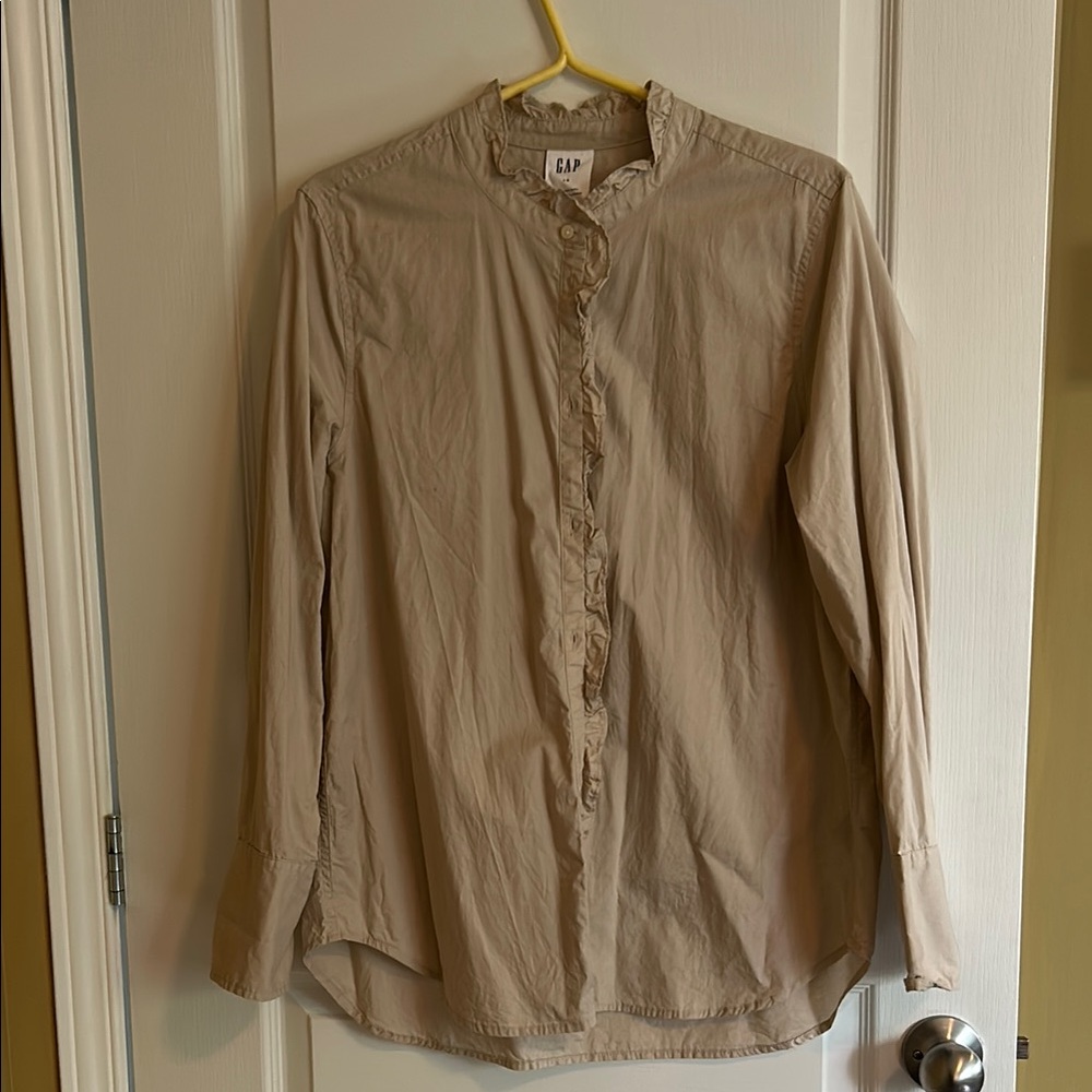 GAP Light Tan Long Sleeve Shirt